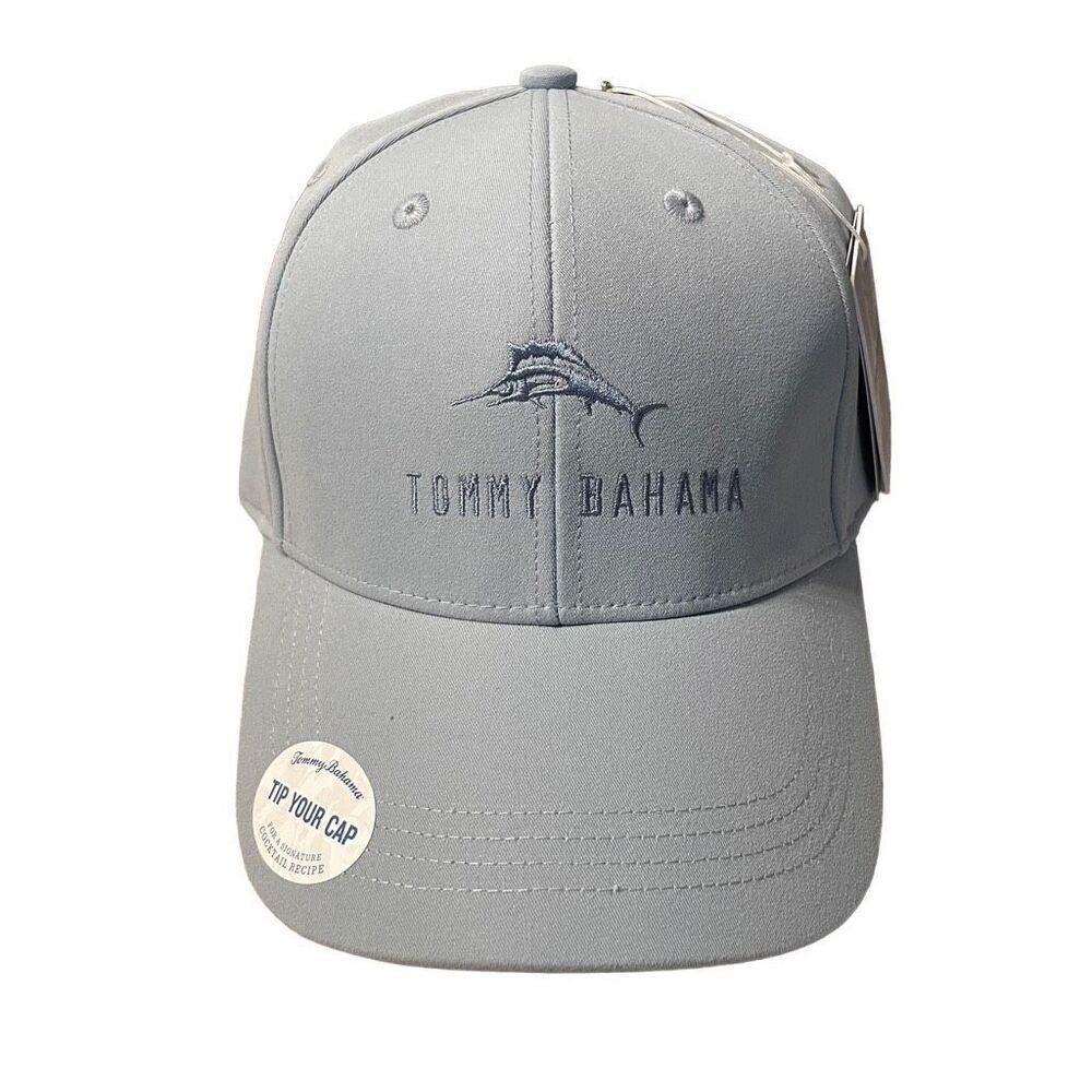 Tommy Bahama Tip Your Cap Blue Adjustable Logo Cap Hat